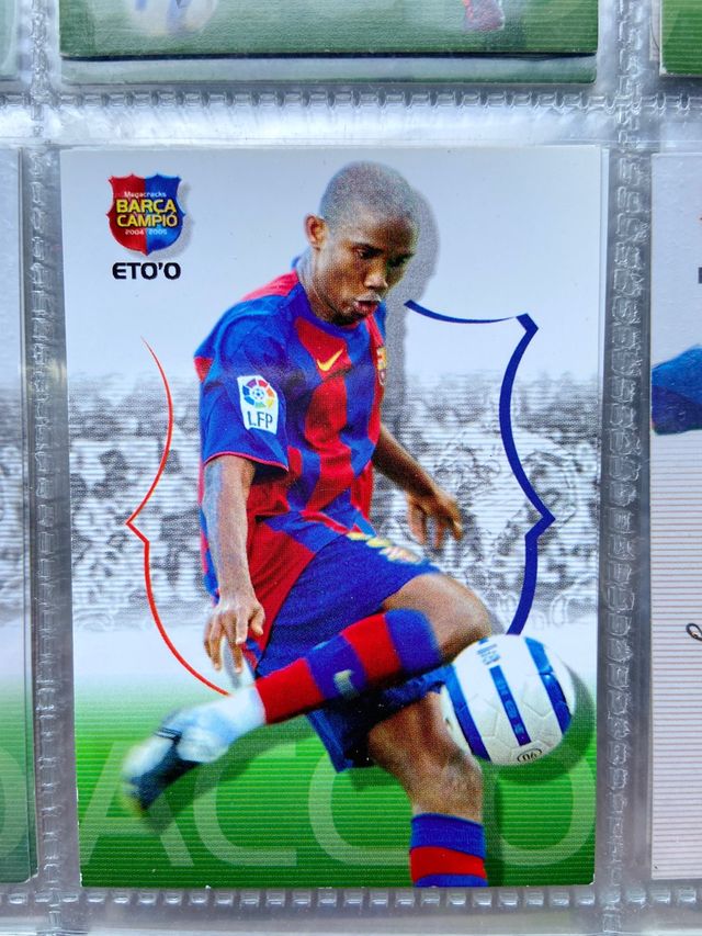 Cromo Eto'o colección Barça Campió