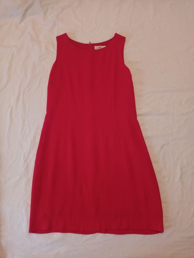 vestido rojo zara
