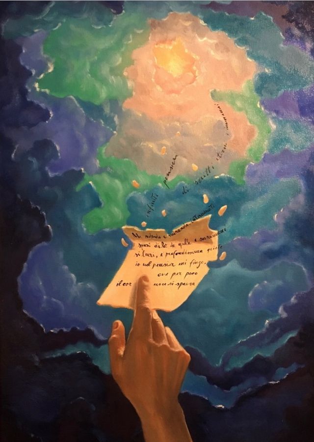 Quadro: L'infinito di Giacomo Leopardi