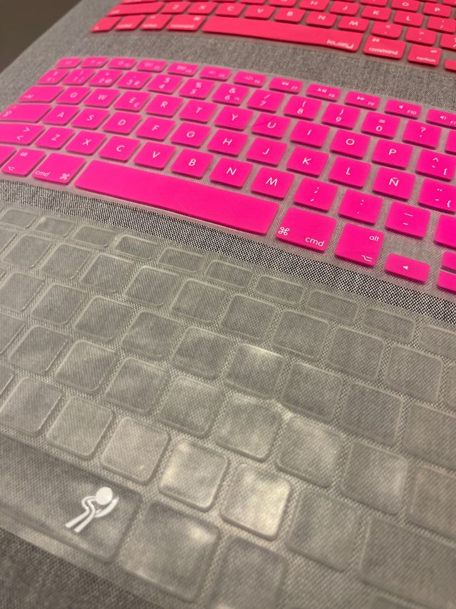 Cubierta pink y rosa de teclado Mac 2015