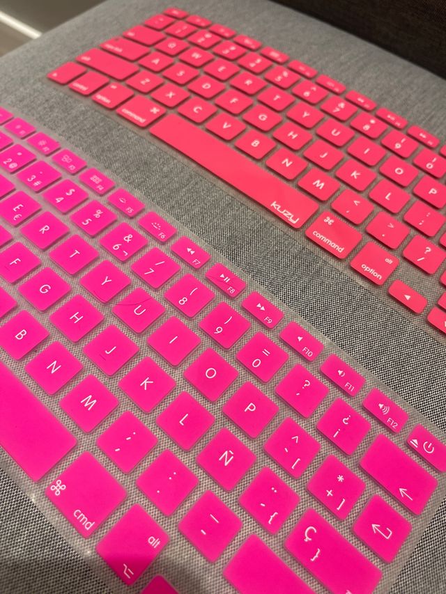 Cubierta pink y rosa de teclado Mac 2015