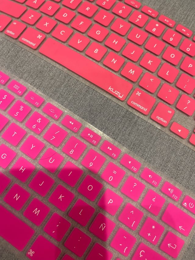 Cubierta pink y rosa de teclado Mac 2015
