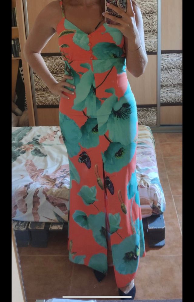 Vestido estampado boda