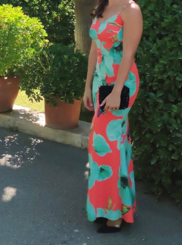 Vestido estampado boda