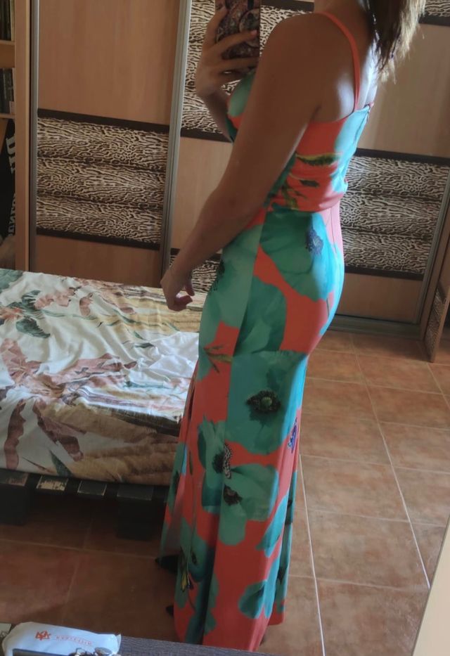 Vestido estampado boda