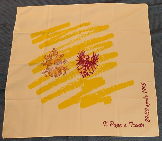 Foulard originale visita Papa Wojtyla a Trento