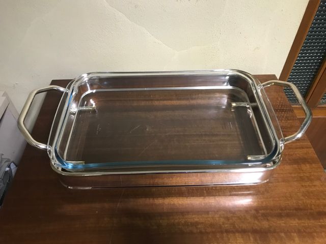 Teglia da forno e coperchio in acciaio