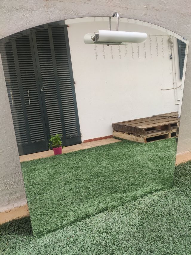 Espejo grande con soporte trasero