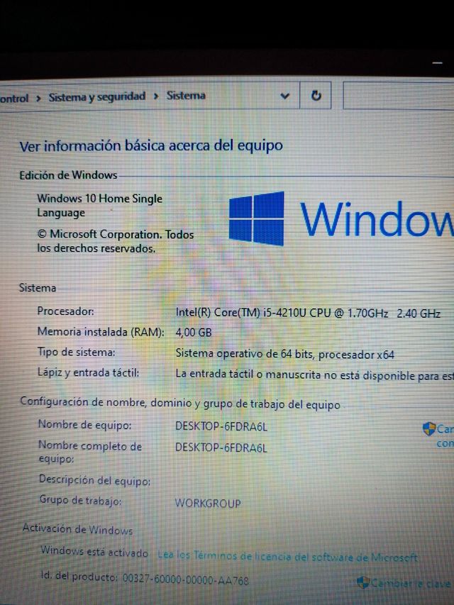 ordenador HP portátil i5