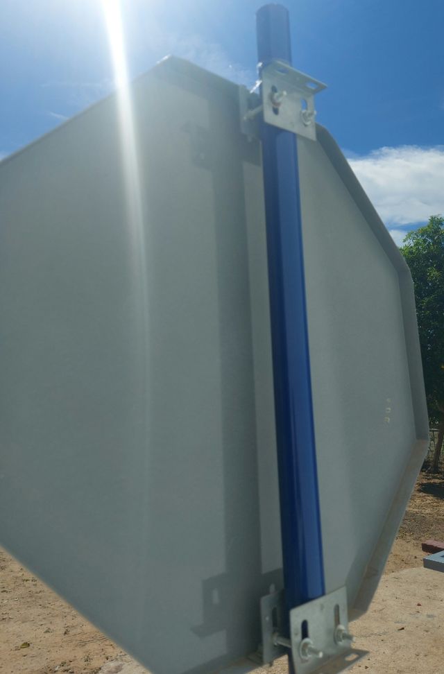 Señal stop para obras