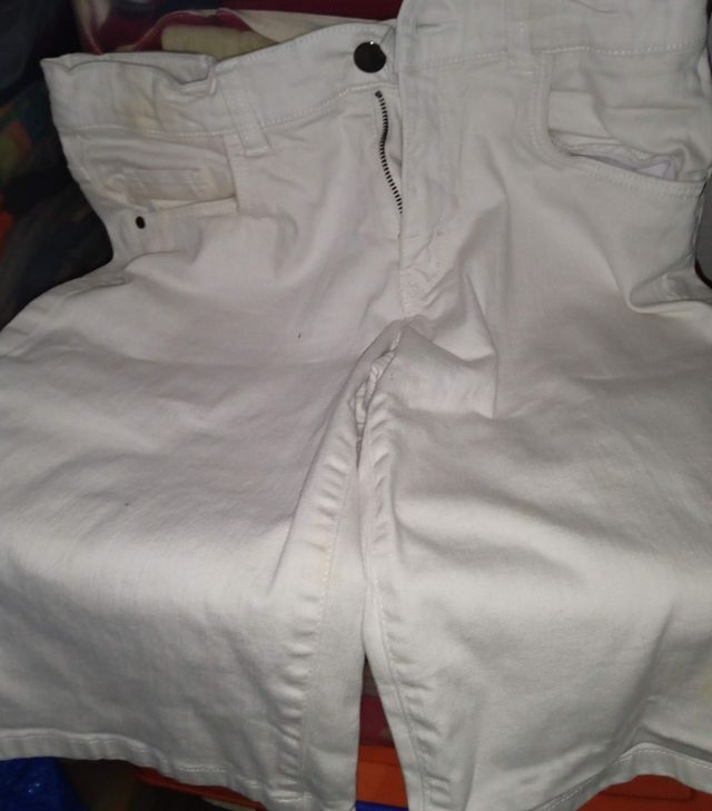 Pantalón vaquero blanco