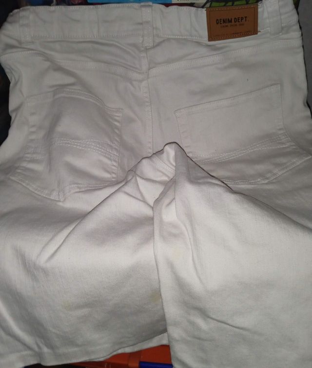 Pantalón vaquero blanco