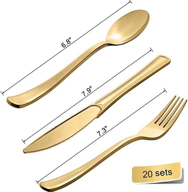 Preciosa Vajilla de fiesta,141piezas Reutilizable