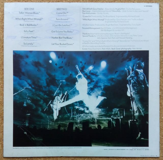 THE BLUES BAND-, ITCHY FEET-, ÁLBUM VINILO 12".