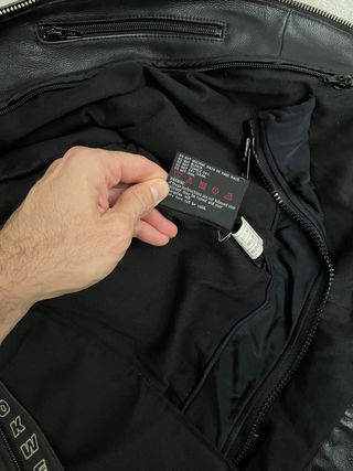Hombre Chaqueta De Moto MBJ-12A - Piel Genuina Con Protecciones CE ¡Estilo Y Seguridad! Chaqueta Moto