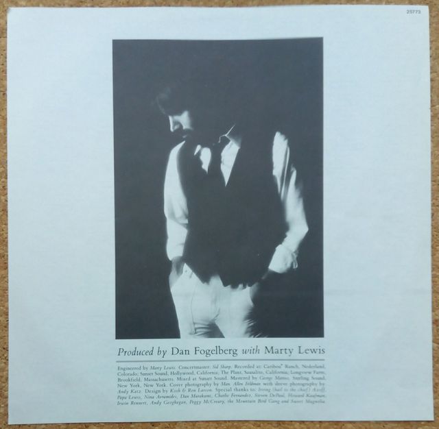 DAN FOGELBERG-, WINDOWS AND WALLS-, ÁLBUM VINILO.