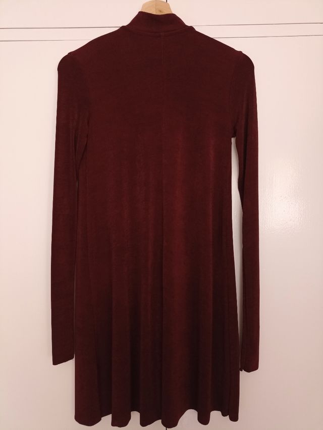 Vestido elástico manga larga