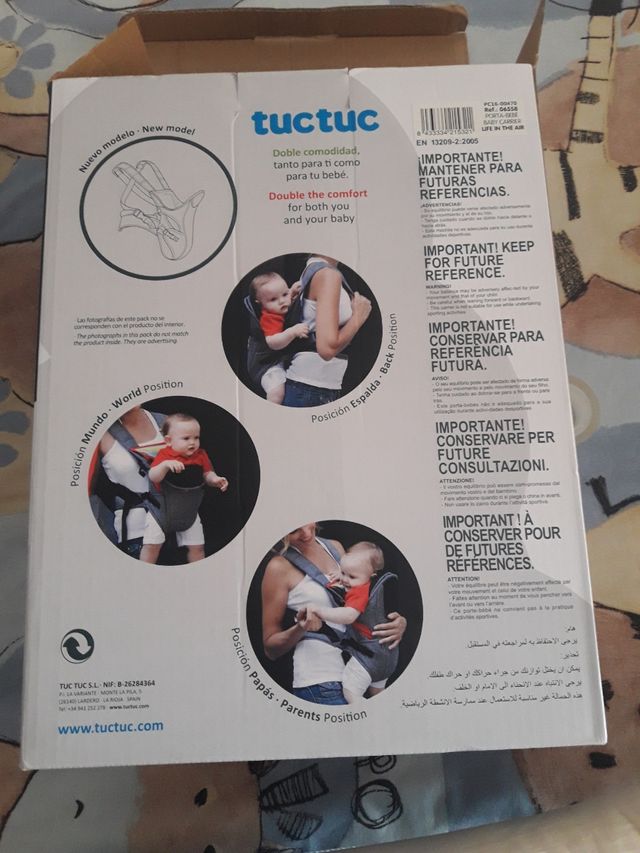 Mochila porta bebés Tuc tuc