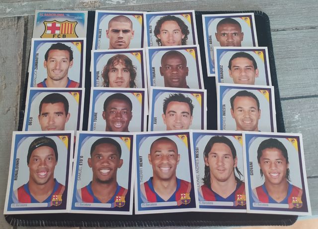 Lote cromos F.C.Barcelona Champions League 07 08