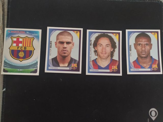 Lote cromos F.C.Barcelona Champions League 07 08