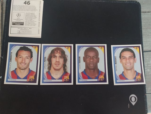 Lote cromos F.C.Barcelona Champions League 07 08
