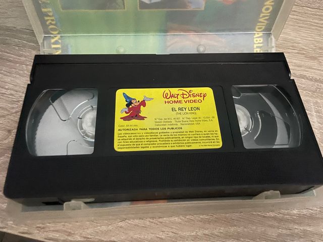 Pelicula vhs Rey Leon