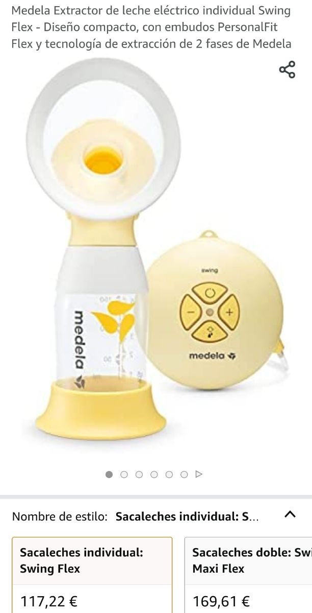 Extractor de leche eléctrico Medela