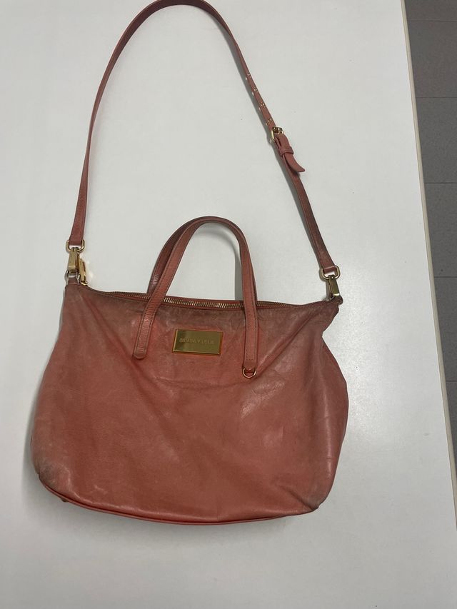 Bolso bimba y Lola de piel rosa