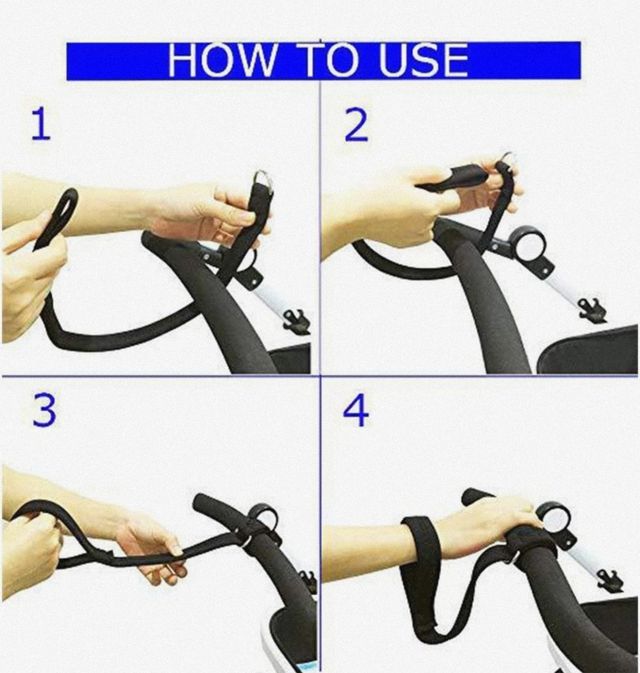 2x16€ Correa sujeción cochecito bebé
