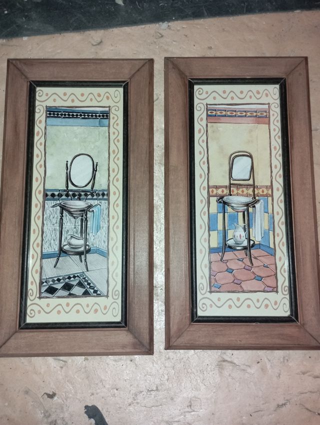 cuadros baño pareja de dos,7