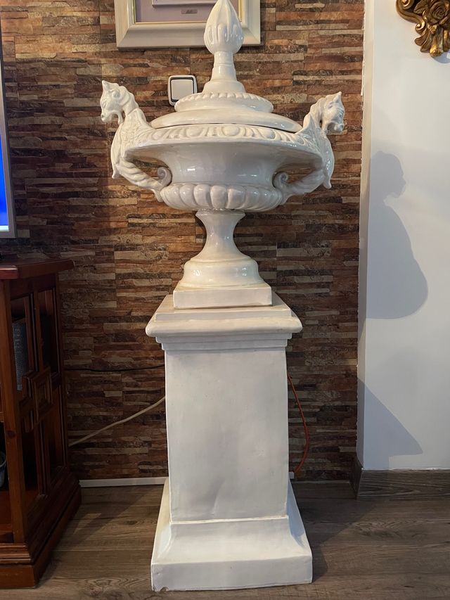 Ánfora de cerámica decorativa 2 uds