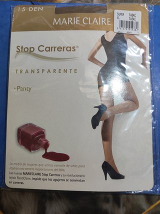 Collant Brillant Satin 15 Deniers MC By Marie Claire - Couleur Grand Miel - Taille L - Neuf Avec Étiquettes