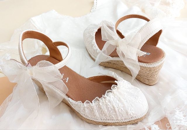 Cuñas Novia Alpargatas De Novia Rosa Clara Alpargatas Novia Outlet