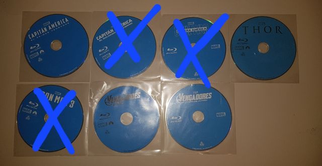 Blu-Ray películas Marvel Studios