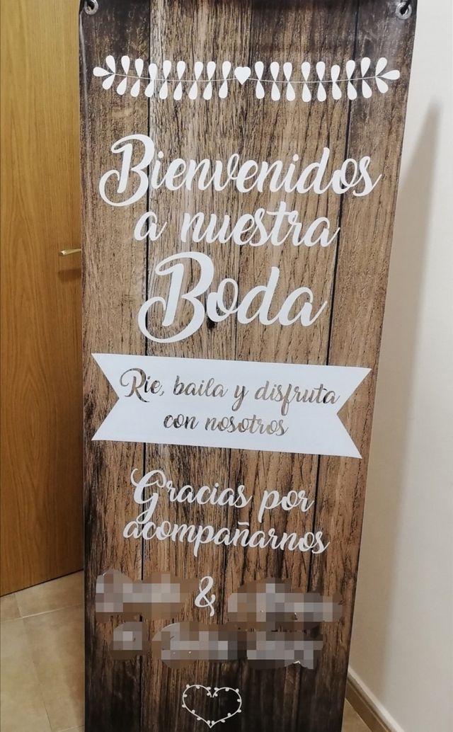 cartel boda