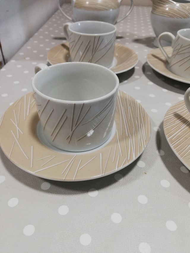 juego de café 6 piezas