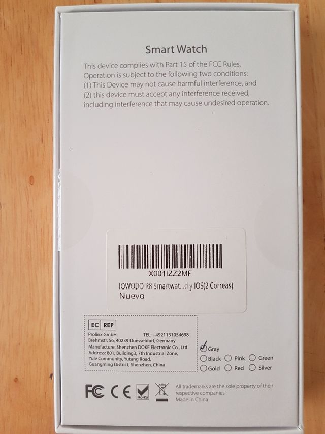 Smartwatch PRECINTADO