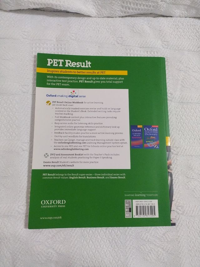 PET Results - Student's Book and Online Workbook