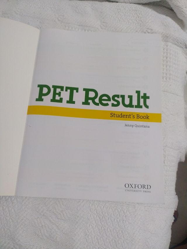 PET Results - Student's Book and Online Workbook
