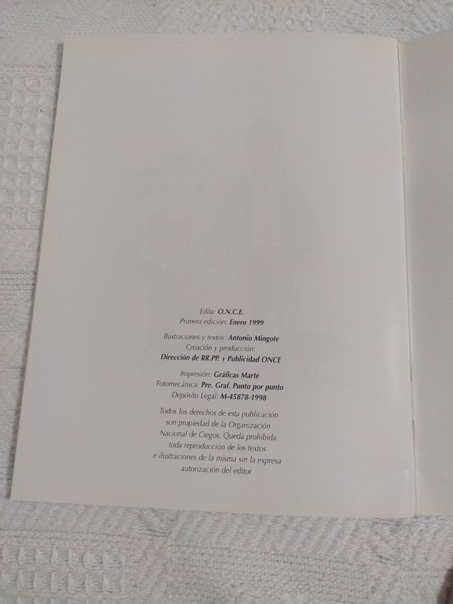 Déjate guiar. ONCE. Amigote. Cómic.