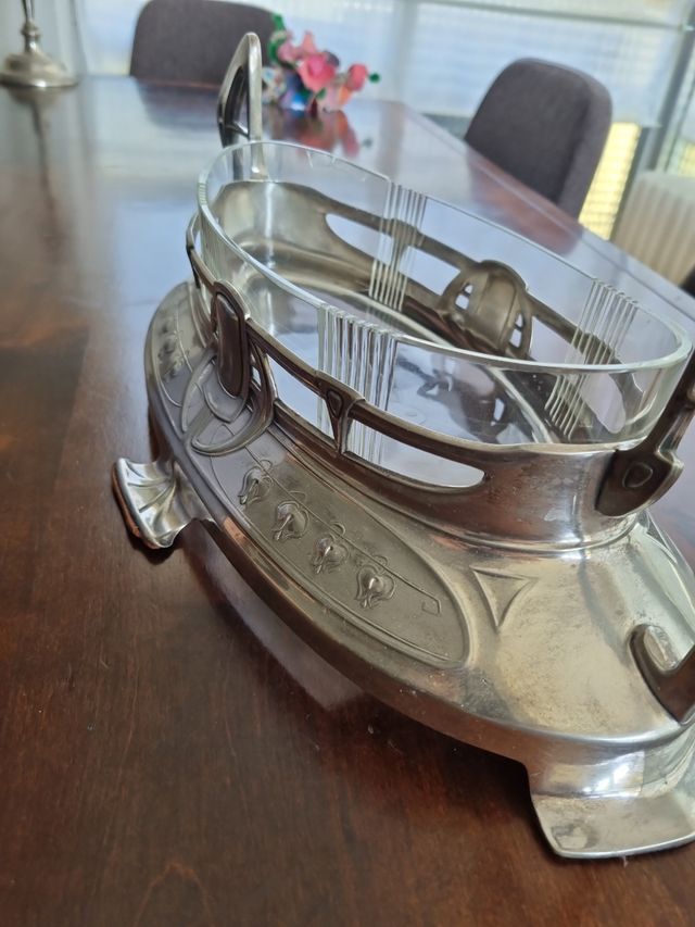 centro de mesa frutero art noveau