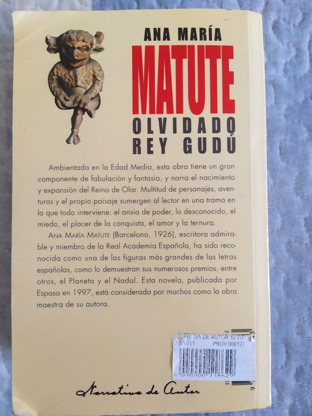 Libro OLVIDADO REY GUDÚ.