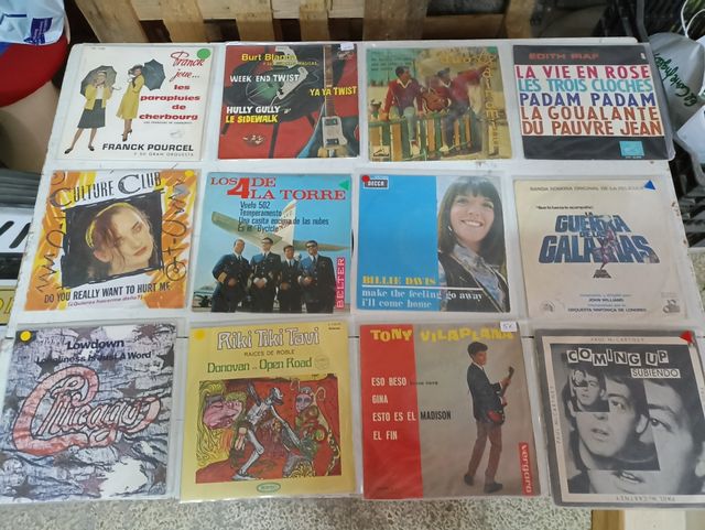 lote de 120 singles/single