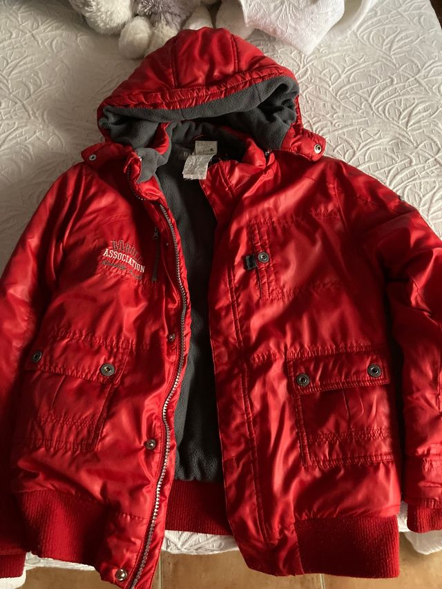 Cazadora Boboli roja forrada de invierno talla 10