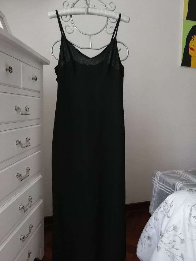 Vestido largo negro Zara Collection