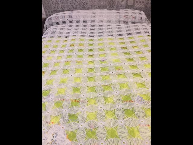 Colcha hecha a mano 2x2,30