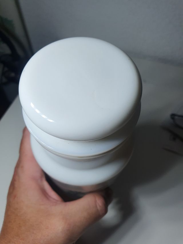 Bote Farmacia cristal ópalo Italiano años 60