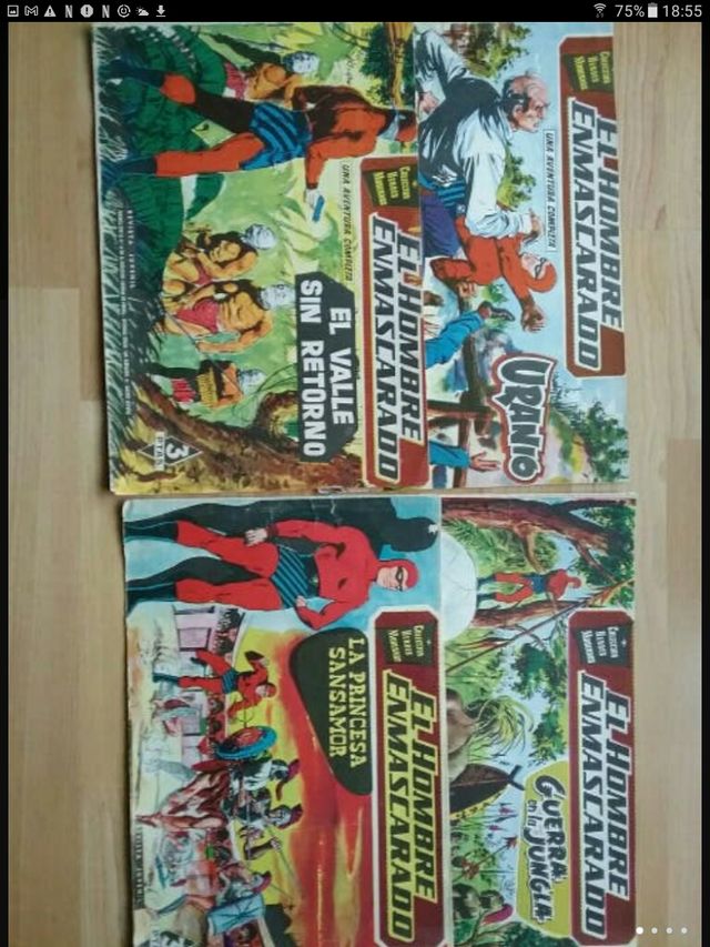 Lote Tebeos Antiguos del HOMBRE ENMASCARADO 1958