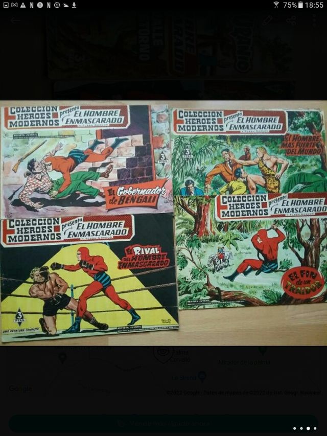 Lote Tebeos Antiguos del HOMBRE ENMASCARADO 1958