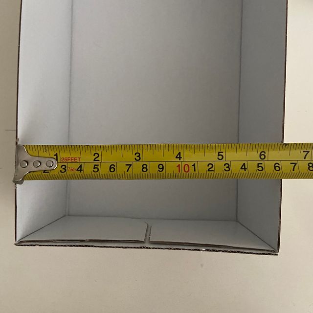 Caja blanca de zapatos  28x16x10 cm (LxAxh)